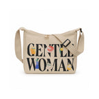 Center Woman Canvas Crossbody Bag