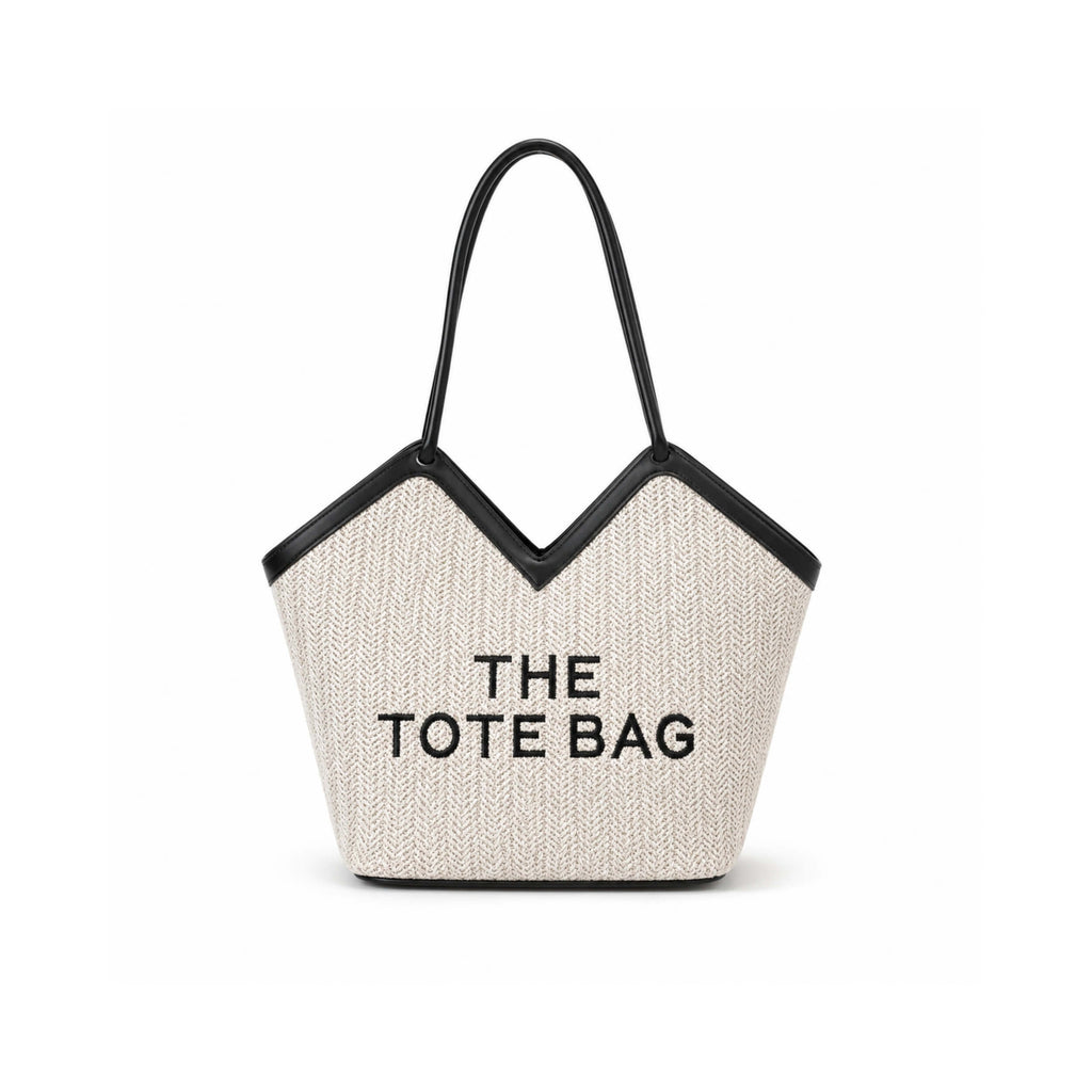 Classic Woven Canvas Tote Bag