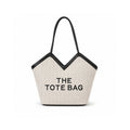 Classic Woven Canvas Tote Bag