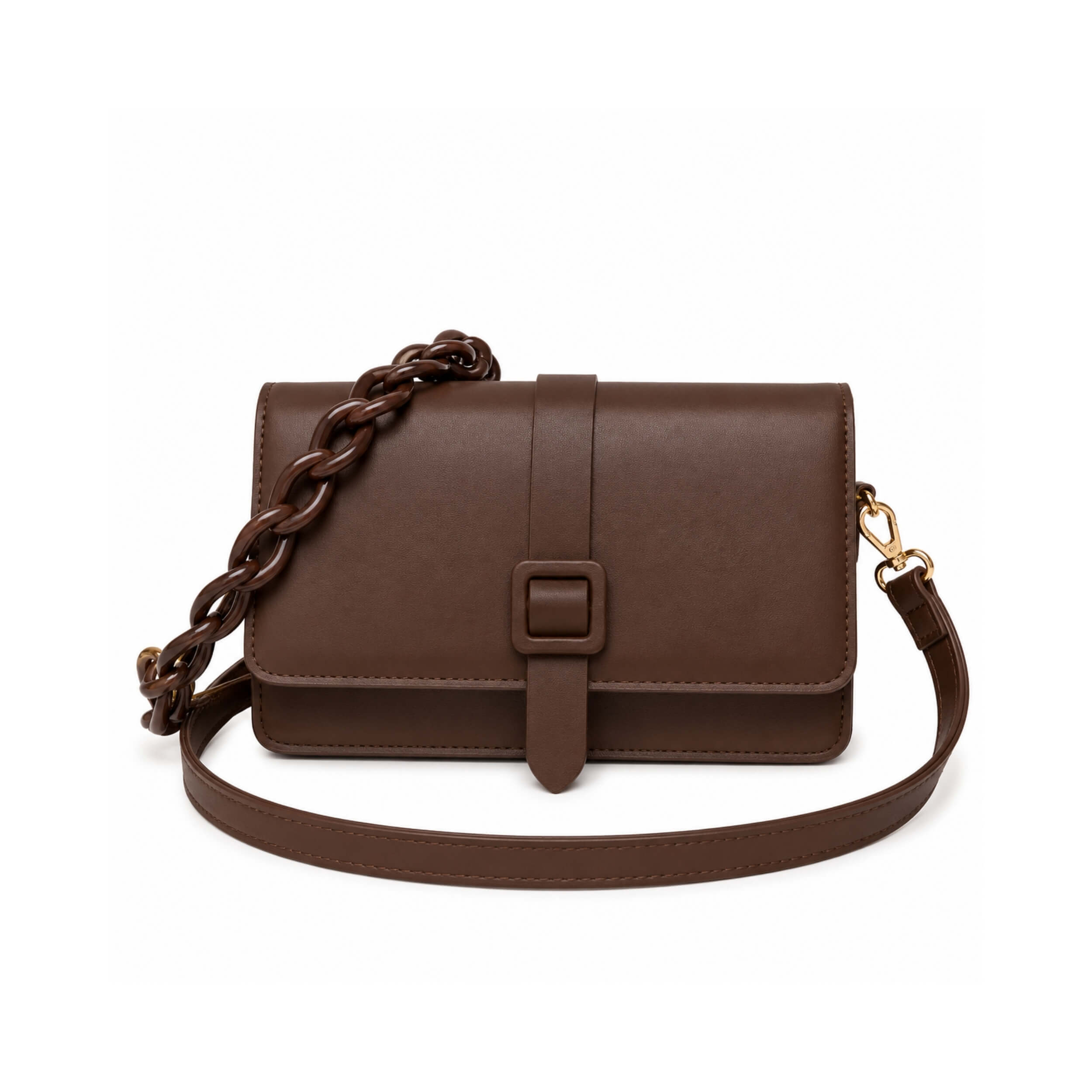 Classic Brown Crossbody Bag