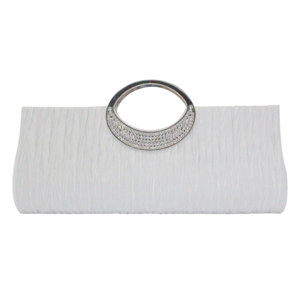 Crystal Handle Clutch Bag