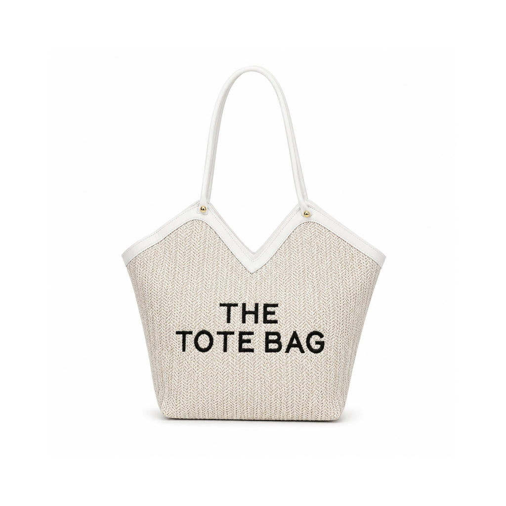 Classic Woven Canvas Tote Bag
