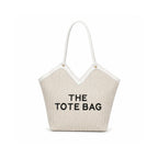 Classic Woven Canvas Tote Bag