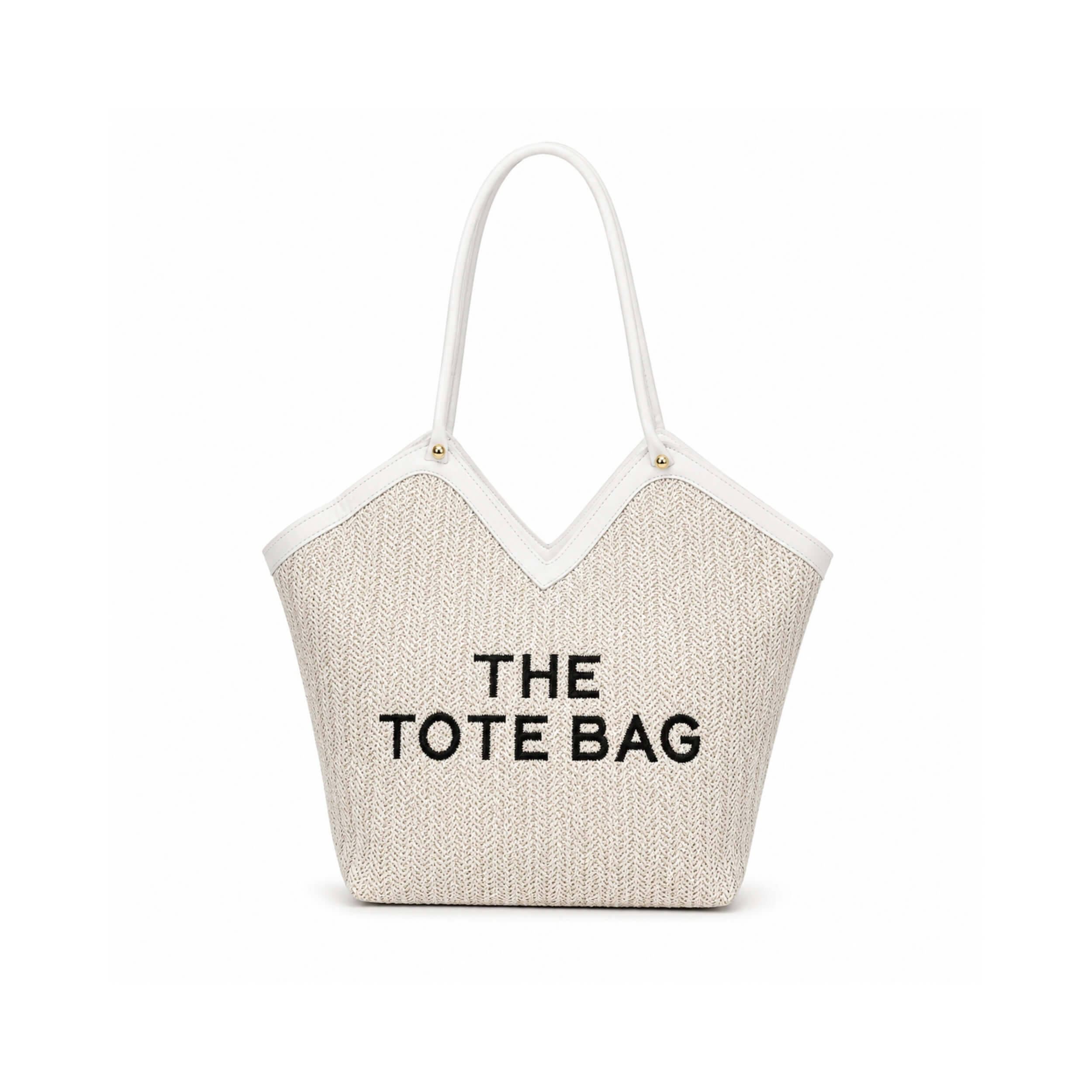 Classic Woven Canvas Tote Bag