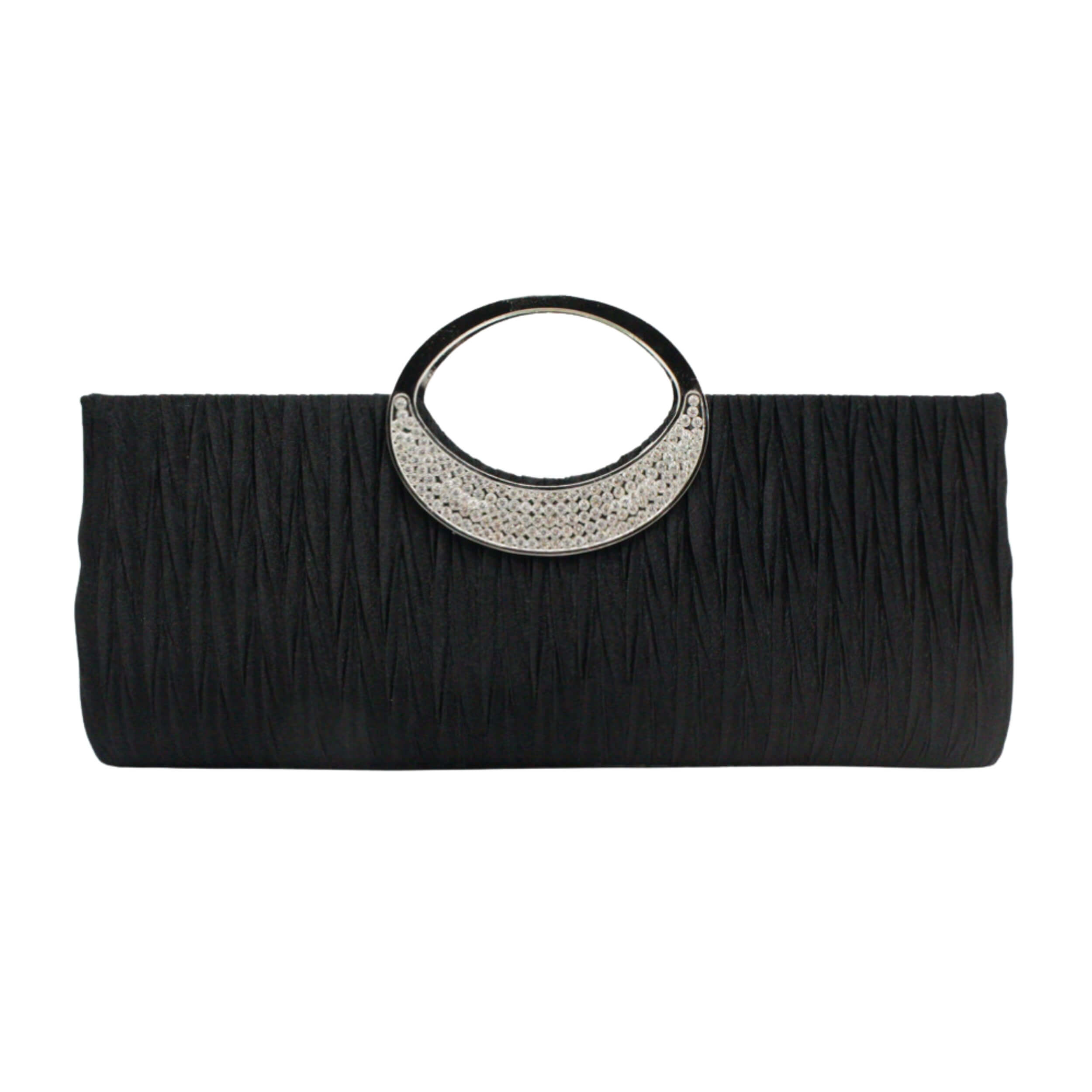 Crystal Handle Clutch Bag