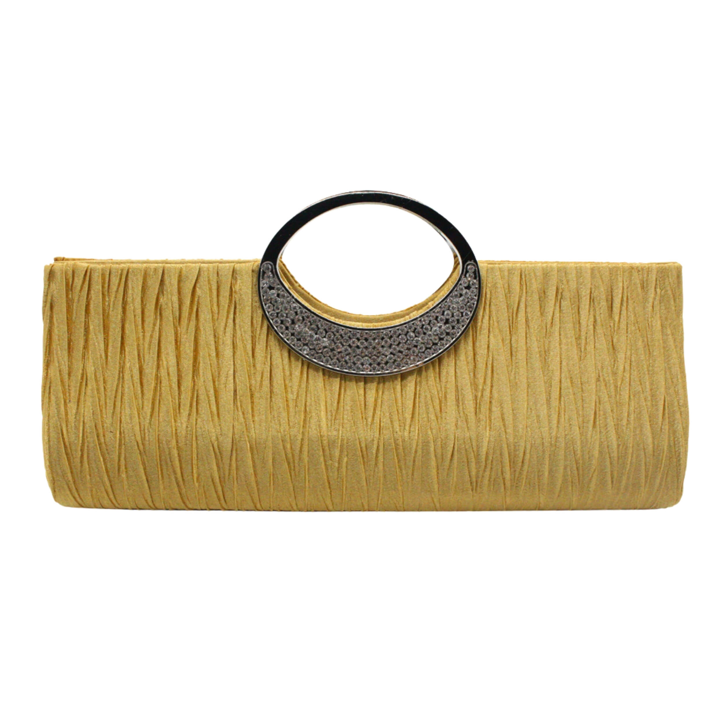 Crystal Handle Clutch Bag