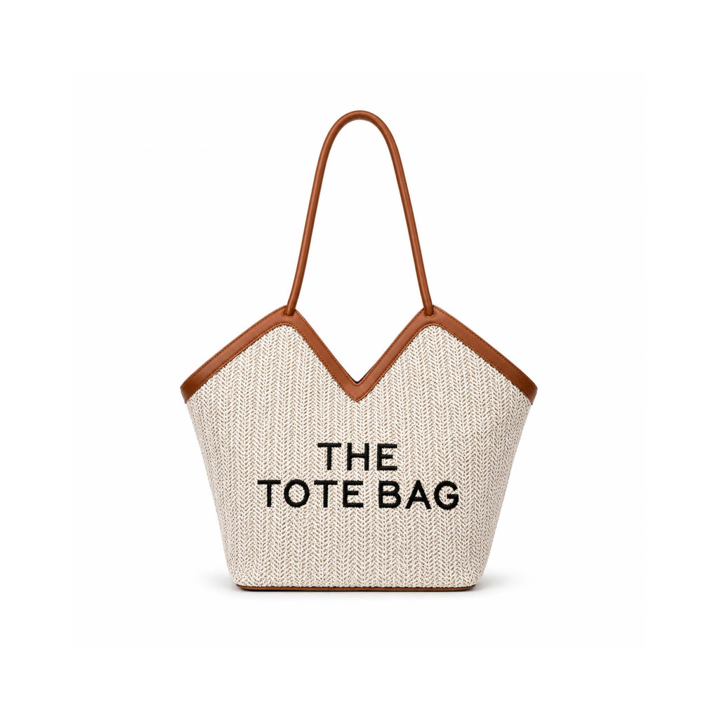 Classic Woven Canvas Tote Bag