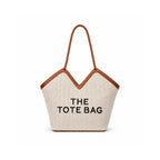 Classic Woven Canvas Tote Bag