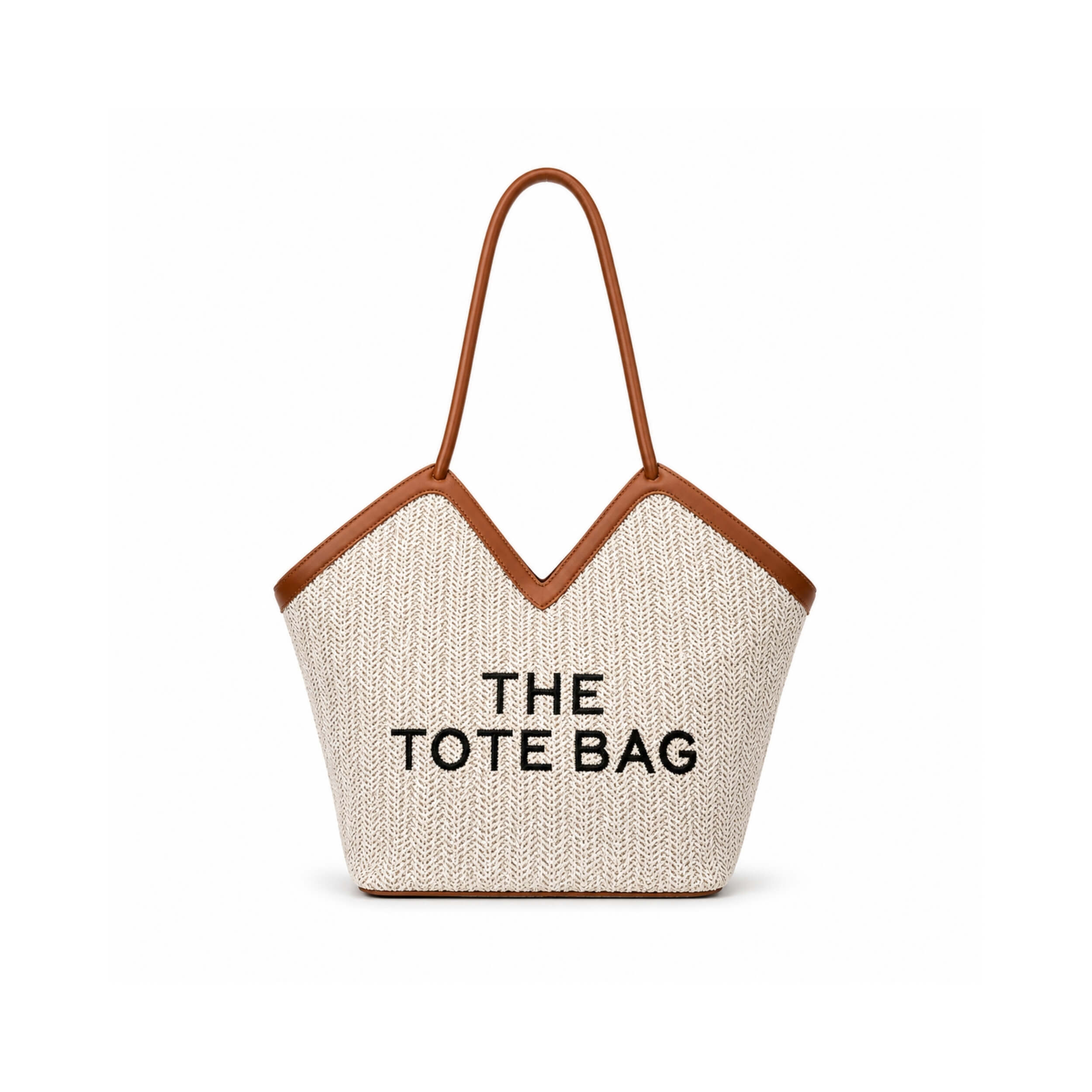 Classic Woven Canvas Tote Bag