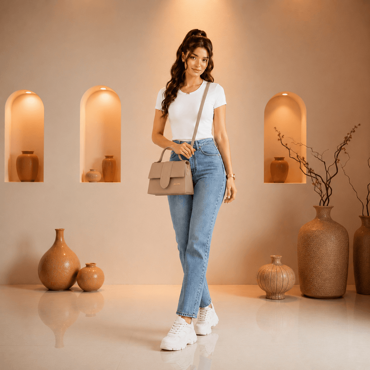 Noir Grace Crossbody Bag