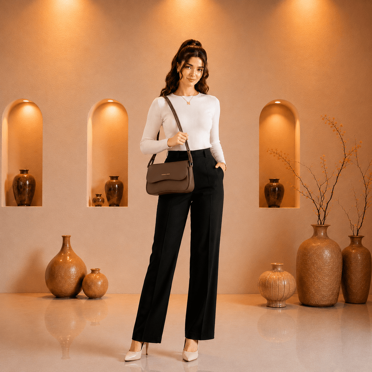 Minimalist Flap Shoulder Bag