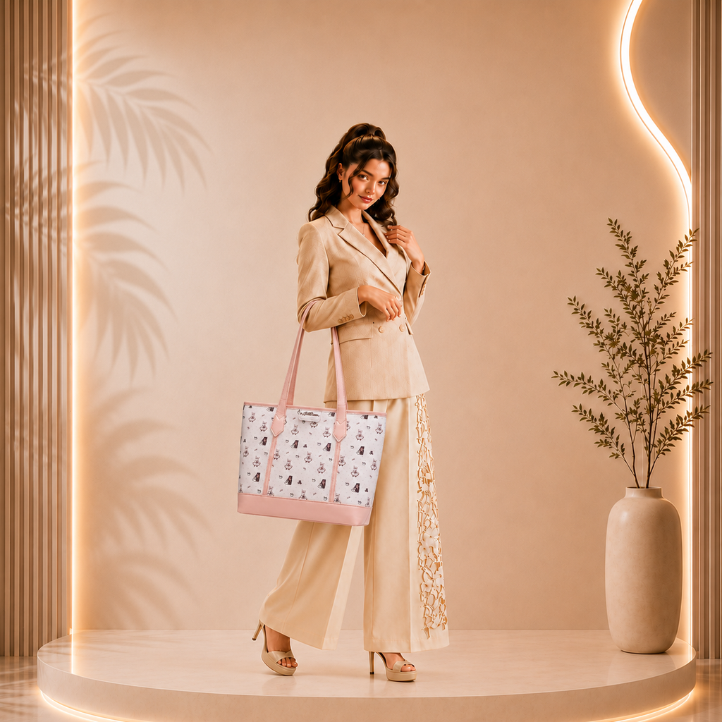 Blush Charm Tote Bag
