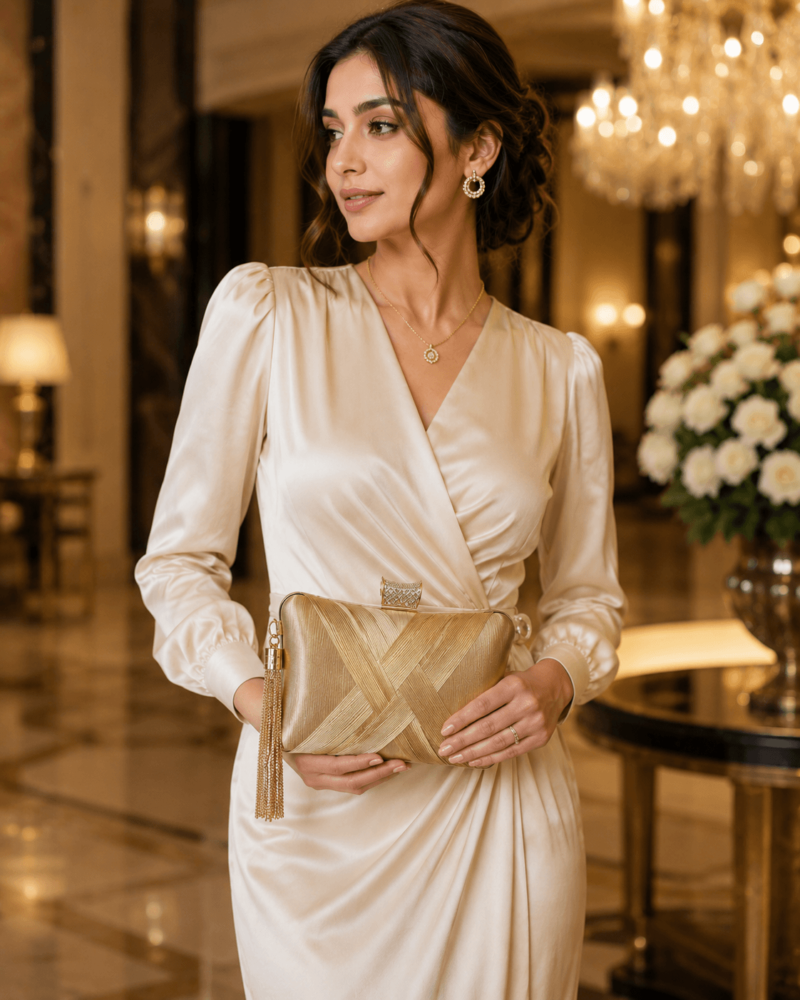 Golden Grace Clutch
