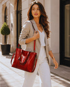 Ruby Elegance Shoulder Bag
