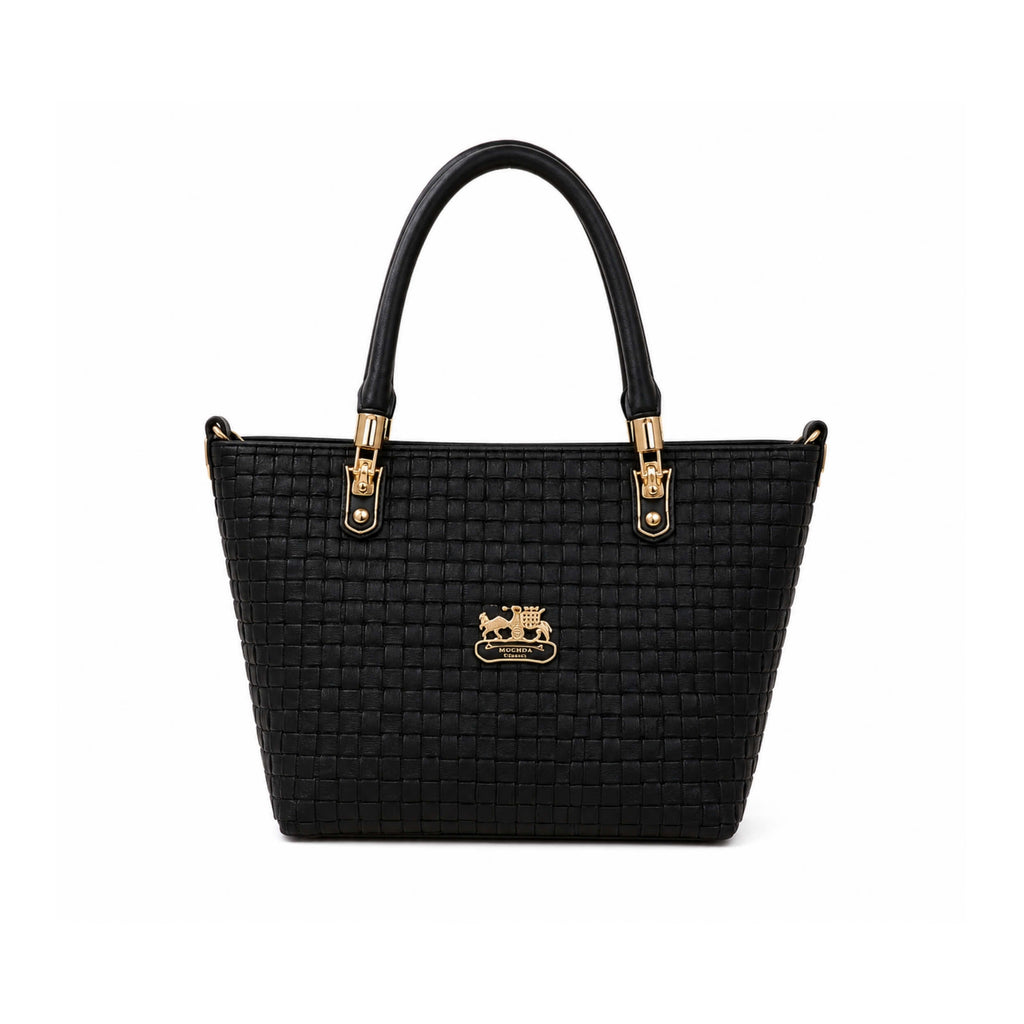 Midnight Weave Shoulder Bag