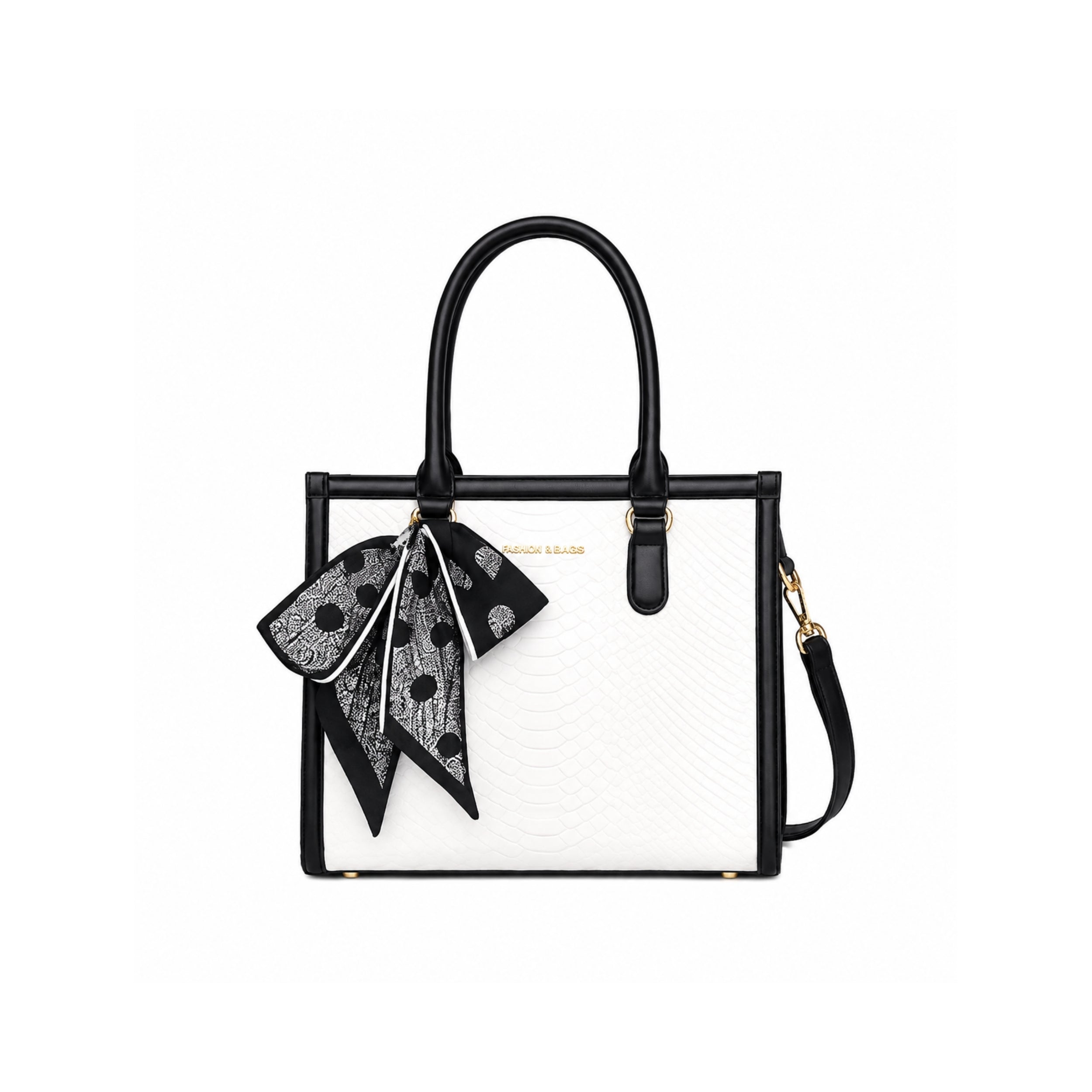 Monochrome Luxe Tote