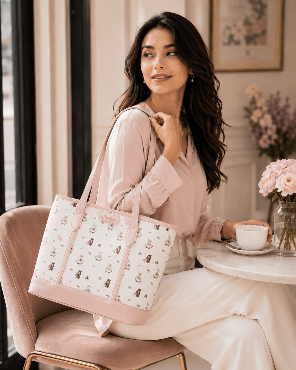 Blush Charm Tote Bag