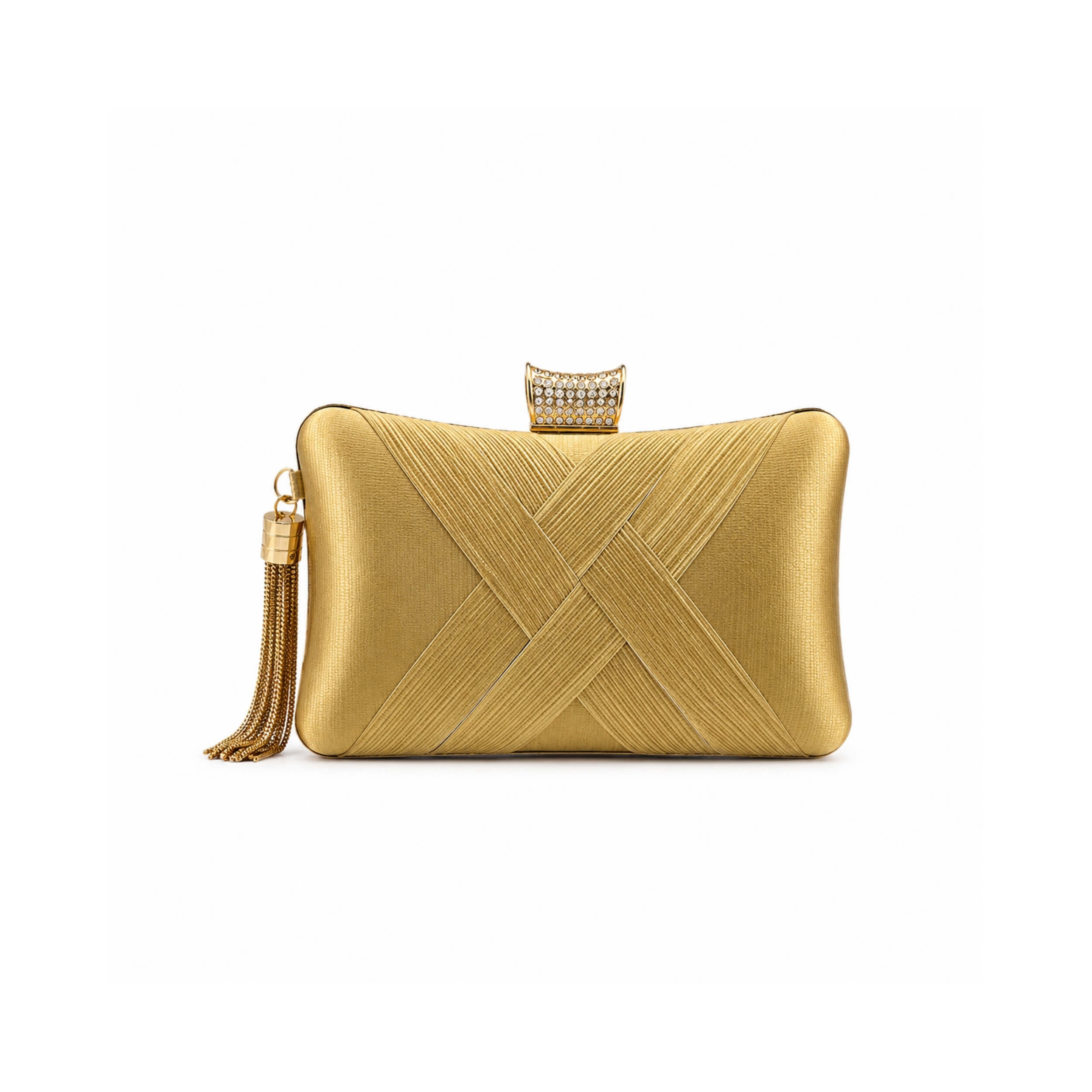 Luxe Gold Evening Clutch Bag