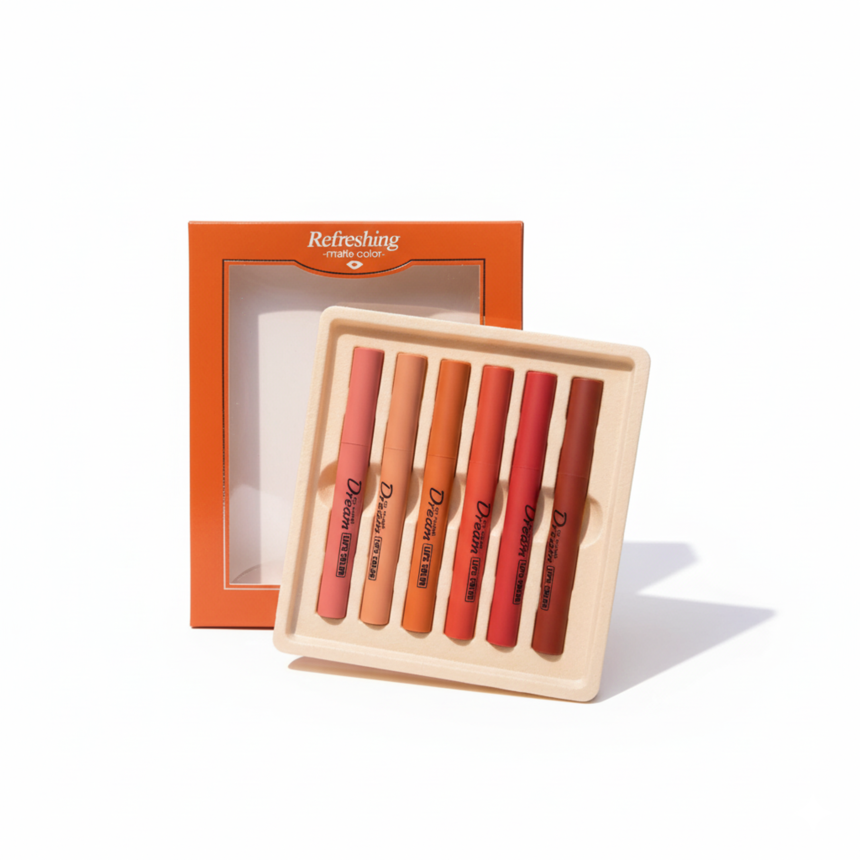 High Pigmented Matte Lipstick Set – 6 Pcs Velvet Finish