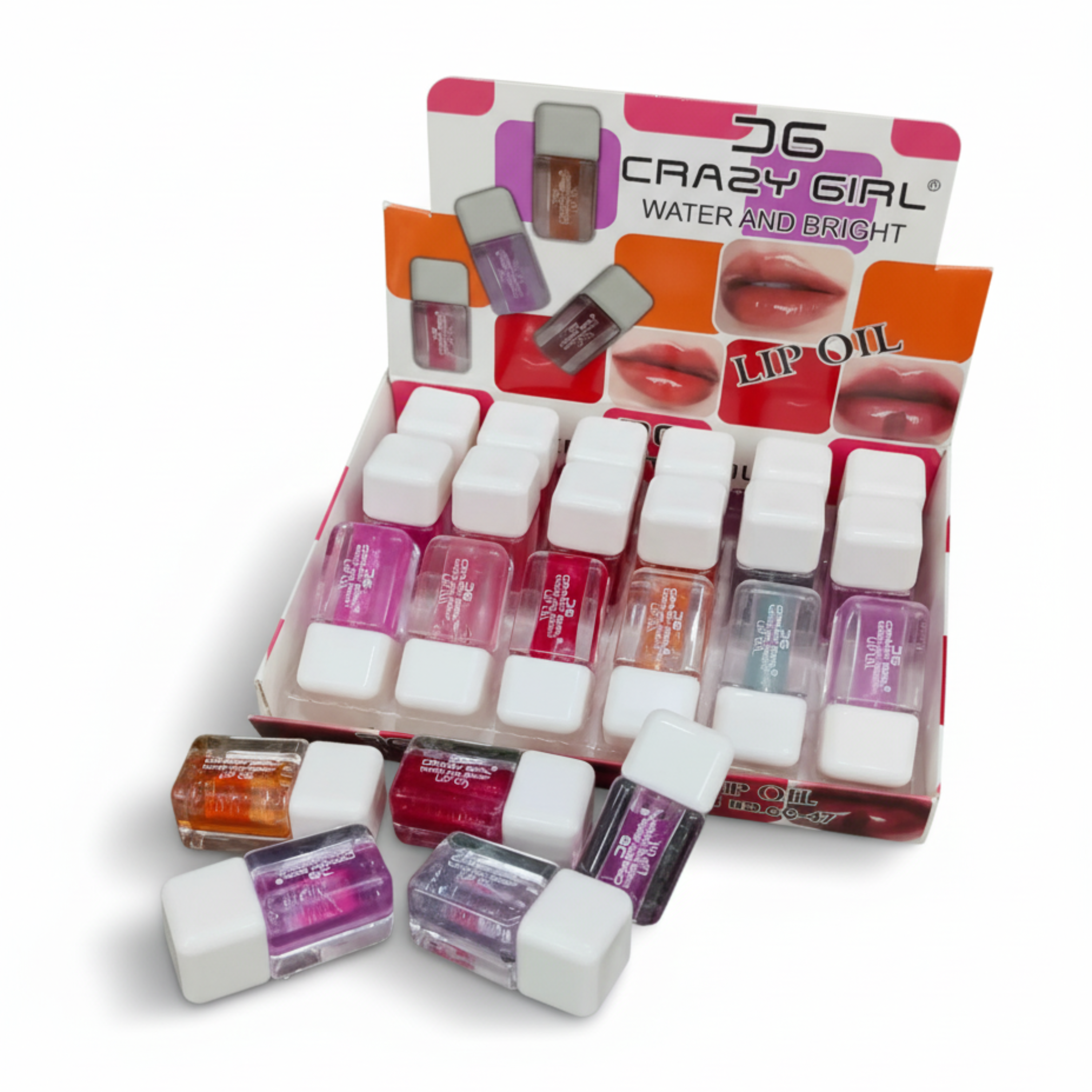 Hydrating Lip Oil - 2 Pcs Cherry & Peach, Glossy Finish