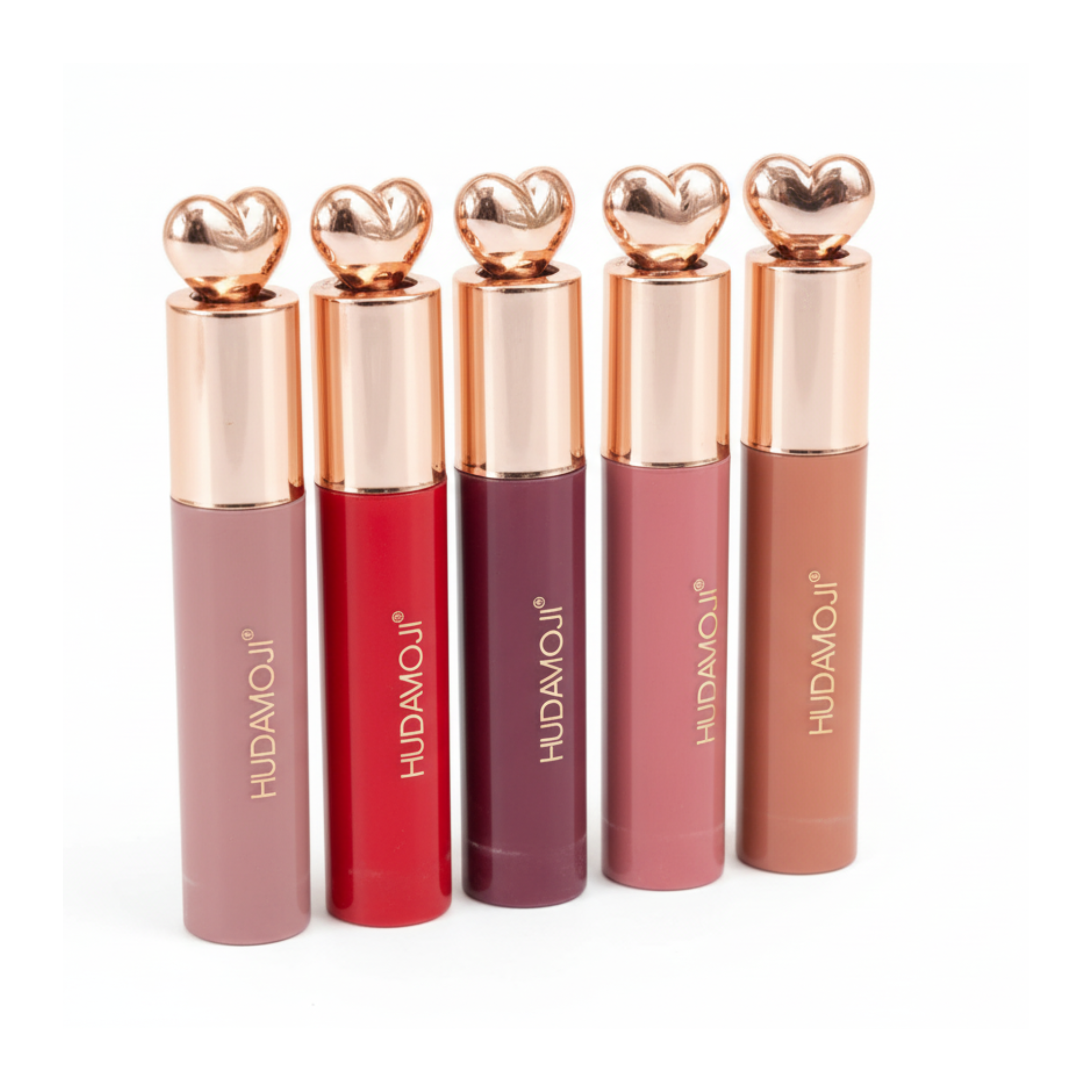 Nude Hydrating Lip Gloss Set - 6 Glossy Finish Shades for a Luscious Look