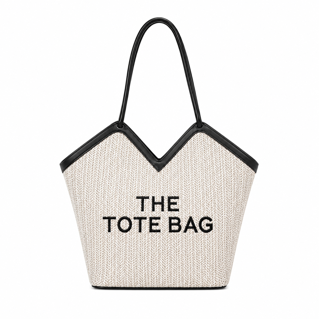 Classic Woven Canvas Tote Bag